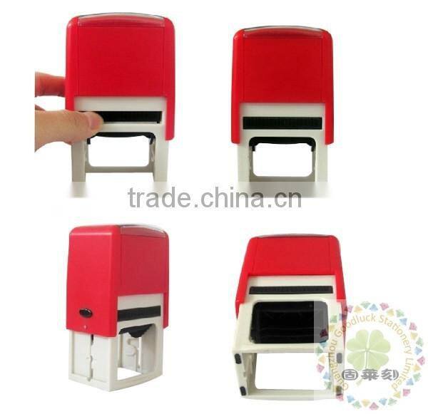 Hot sale rectangular monogram flash pre inking stamps