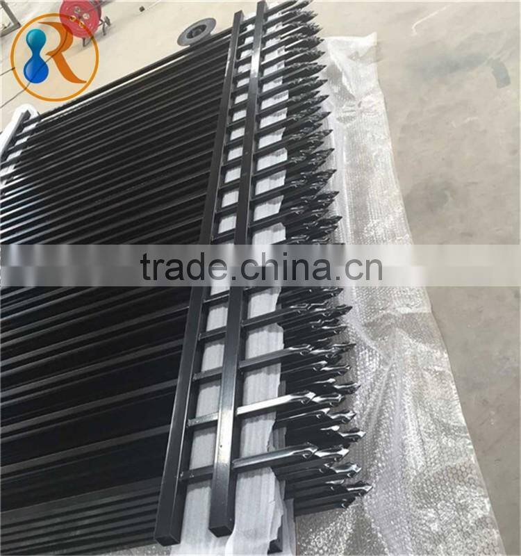 Hot sale steel tubular security fence( factory ,ISO 9001 certificate )