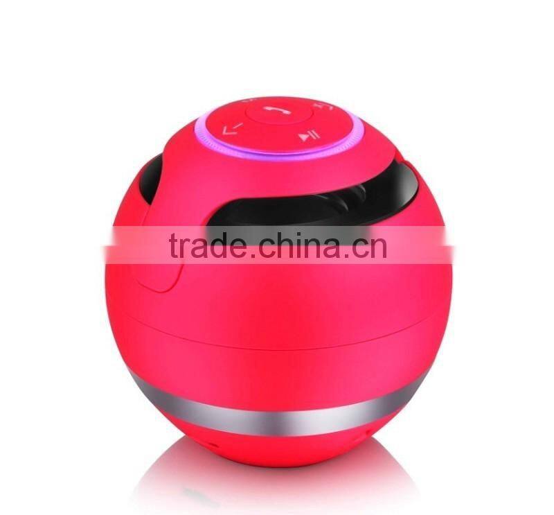 China 2013 best High quality Bluetooth Mini ball Portable speaker with usb port