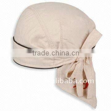 Plain cotton women's pirate bandana scarf cap and hat