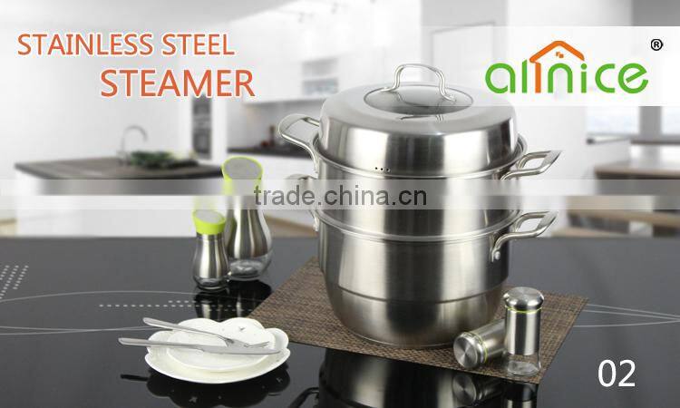 Allnice- German Quality standard high quality steamer pots with matt finish
