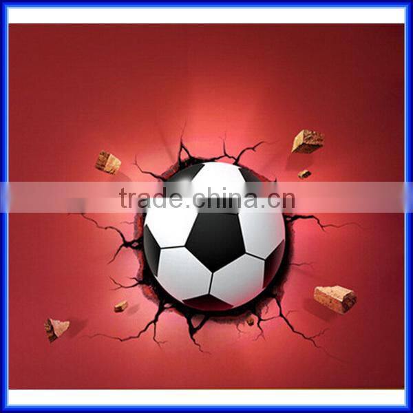 Hot Sell LED Optical sensor Light Wall Bedside World Cup Football Nightlight