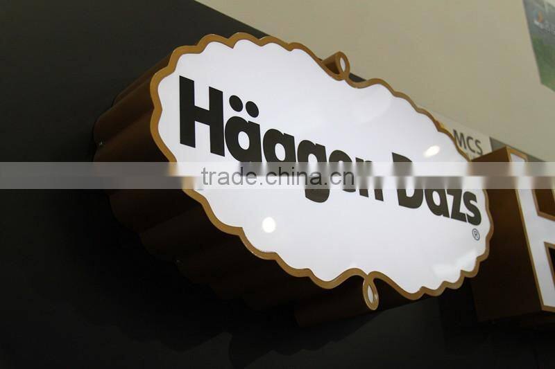 acrylic advertising display box hanging frameless