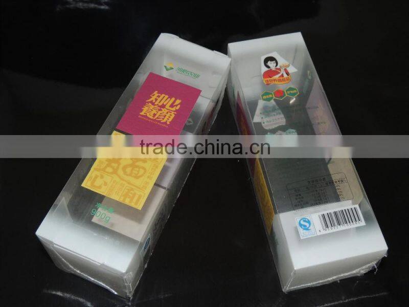 clear plastic box packing