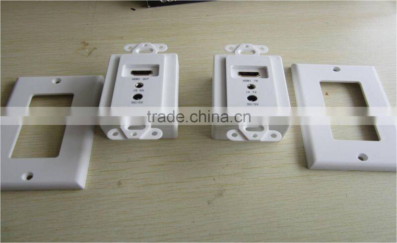 High quality Multifunction Wall Plate HDMI wall plate with two cables