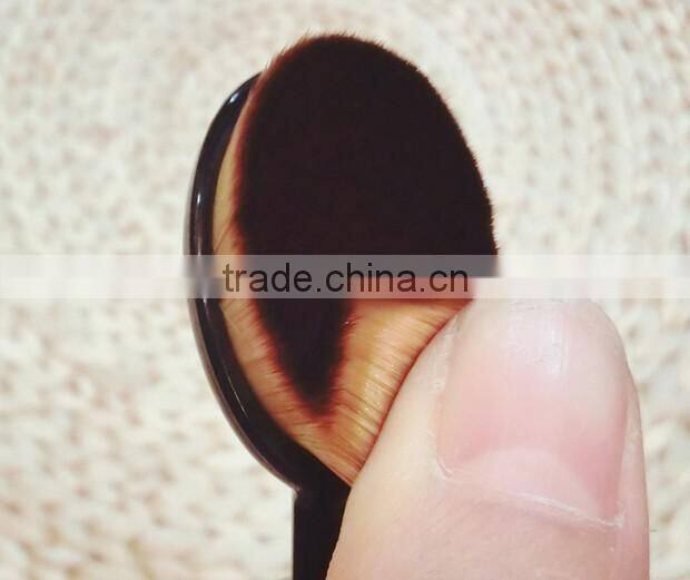 Oval Powder Blush Makeup Toothbrush
