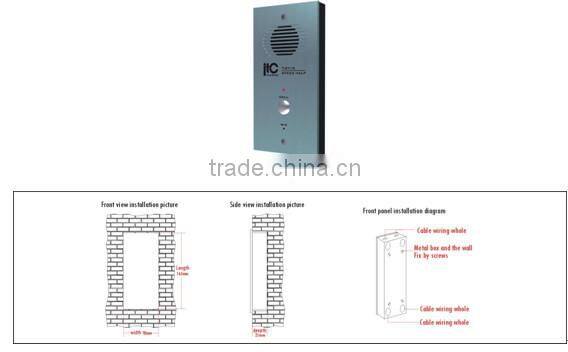 ITC T-6716 IP Network 2 Way Wired Intercom Emergency Call System