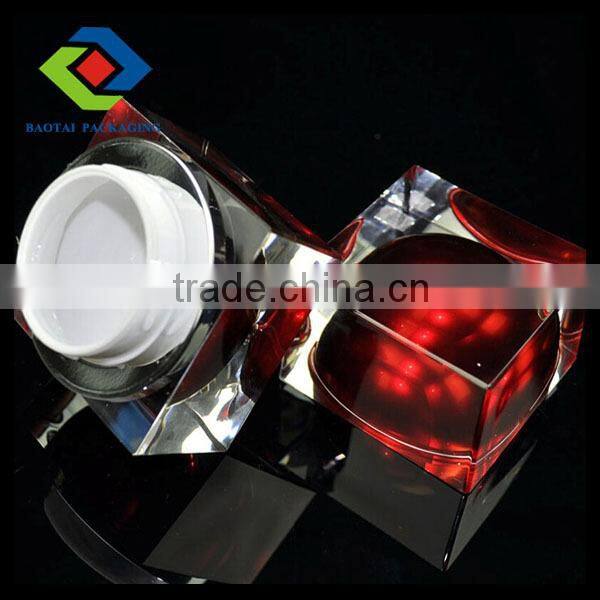 50G heavy square clear cosmetic plastic container