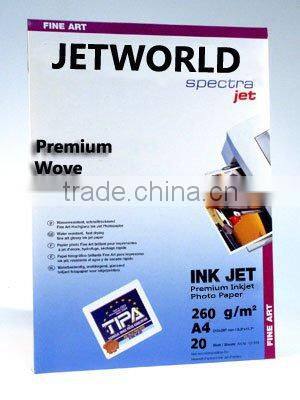 Professional Premium Wove Inkjet Photo Paper printing paper (RC base)