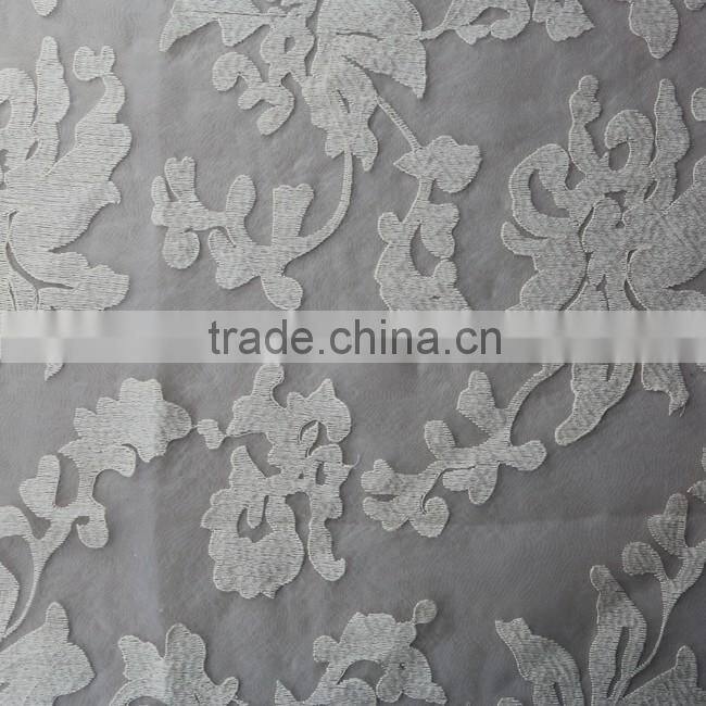 Dress floral organza fabric african organza lace fabric embroidered organza fabric