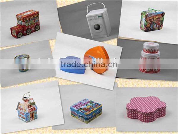 Round shaped Fruit plate tin can