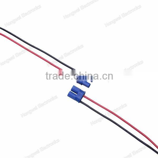 Customized EC2 male and female plug UL3135 silicone wire aeromodelling battery wire harness