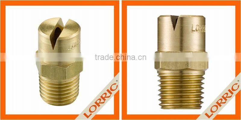 Industrial Brass Vee Jet Flat Fan Spray Nozzle