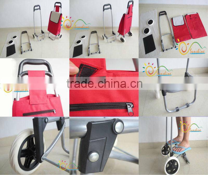 600D Oxford Folded Trolley Bag,Foldable Trolley Bag,Foldable Shipping Trolley Bag