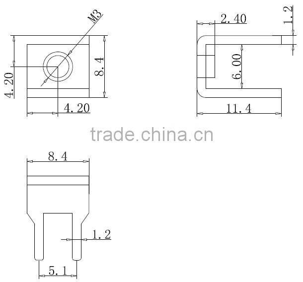 brass PCB screw terminal