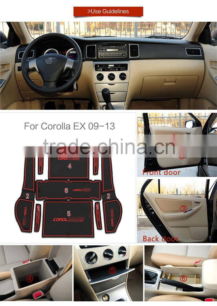 car accessories car mats for Toyota Corolla EX 2009-2013 9pcs/set