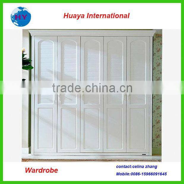 MDF melamine carcass glossy UV door wardrobe