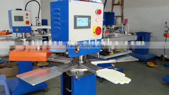automatic flatbed screen printer for anti-slip gloves