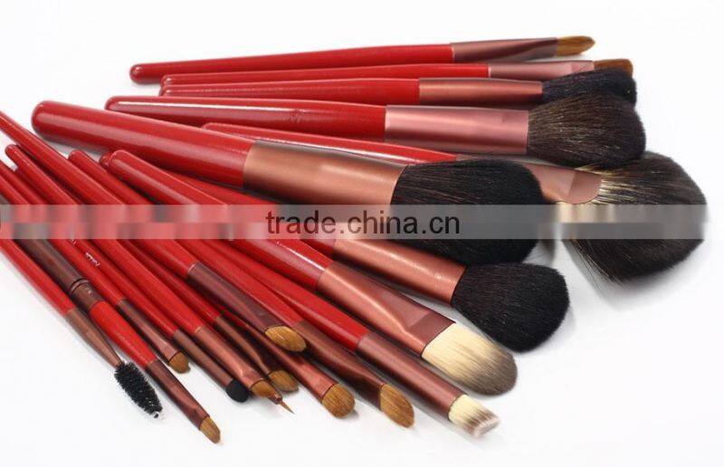 Superior quality Crocodile pattern 15pcs red Up brushes