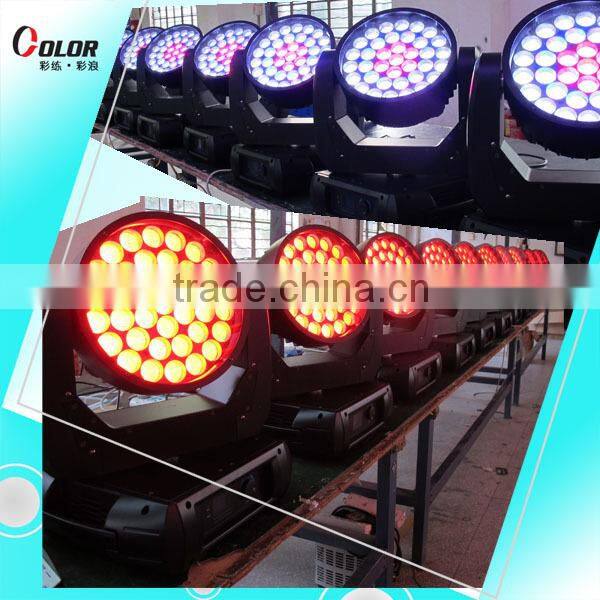37pcs 12W zoom cree led 4in1 led zoom led wash moving head light