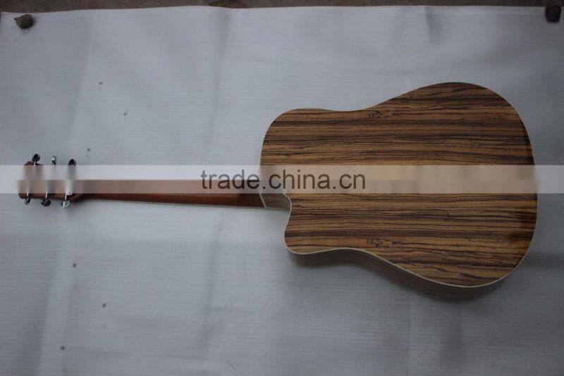 DC-77-4 spruce&zebra acoustic guitar with fishman EQ