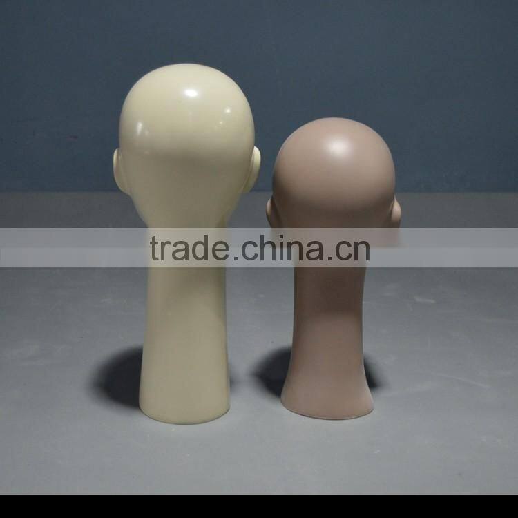 Abstract wooden mannequin head for hat display,water transfer printing surface