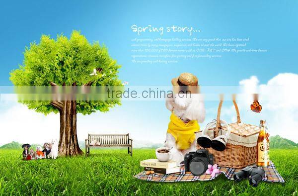 New Arrival Breathable Soft Buffalo Plaid Circle Bed