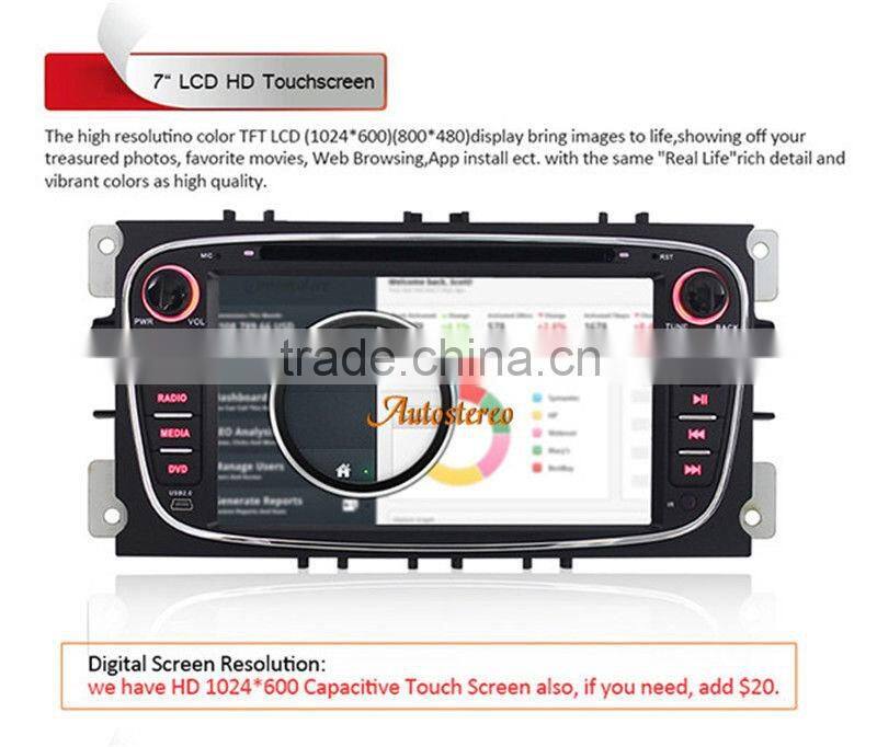 Android 4.4 Car GPS Navigation System auto Stereo For Ford 2007+
