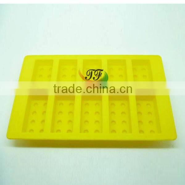 hot sale food grade 10 cavity silicone ice cream tray for DIY/ice tray mould