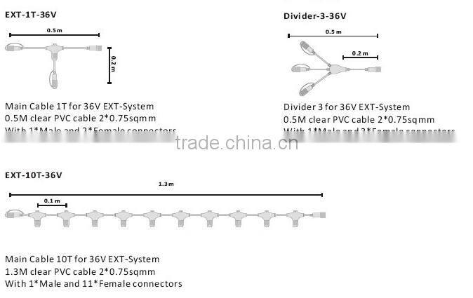 flexible outdoor underwater fiber optic curtain light