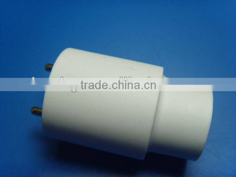 Easily installed plug-in t8 to t5 lamp adaptor