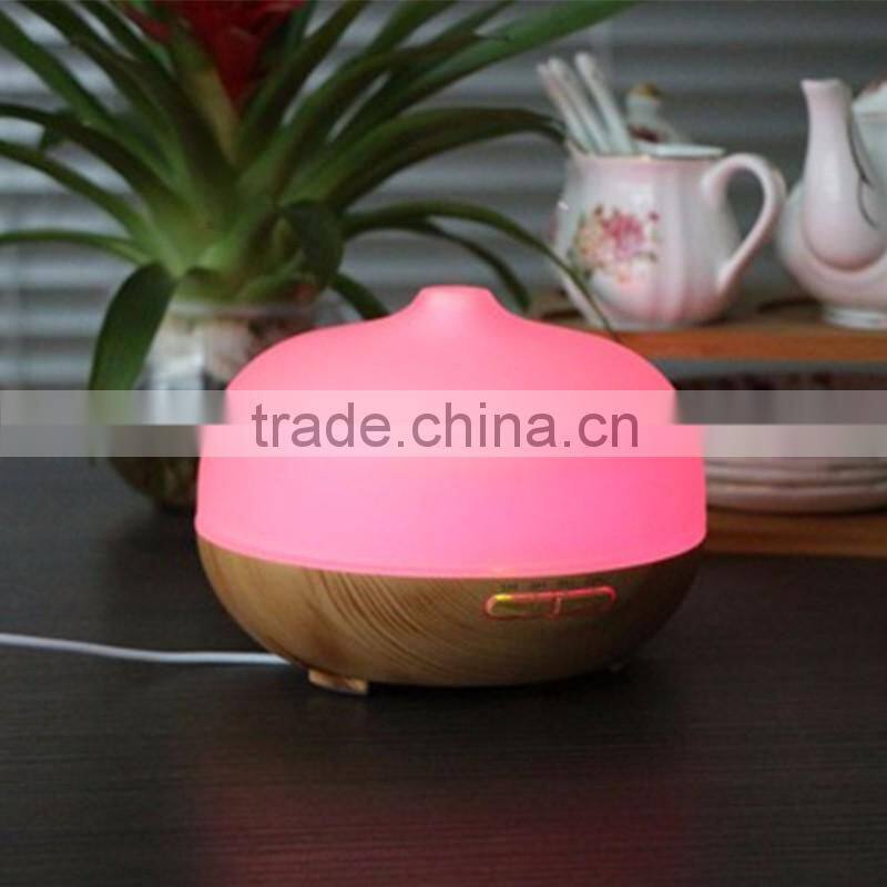 300ml wood pattern cool mist humidifier electric aroma diffuser for salon