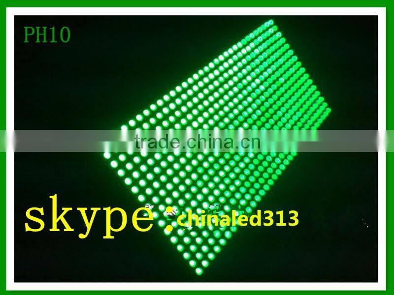 led module p10 red blue yellow white single color outdoor waterproof