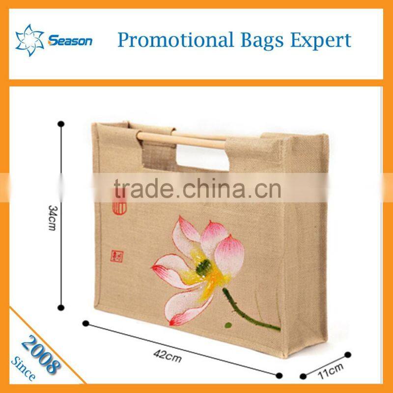 Wholesale jute tote bag jute shopping bag importer of jute bag