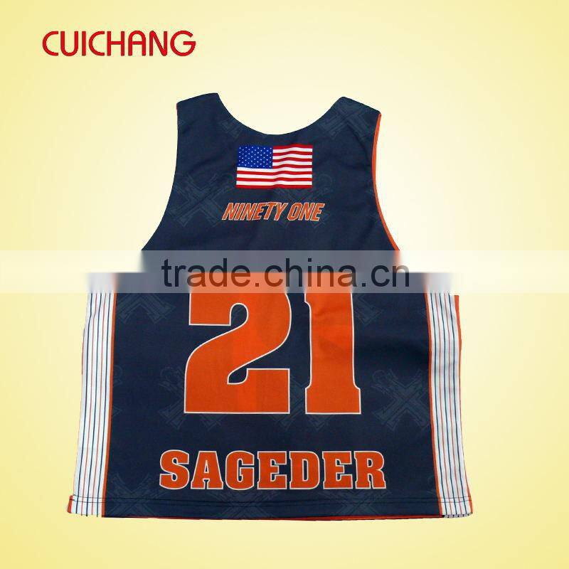 2014 hot selling custom sublimated lacrosse jersey