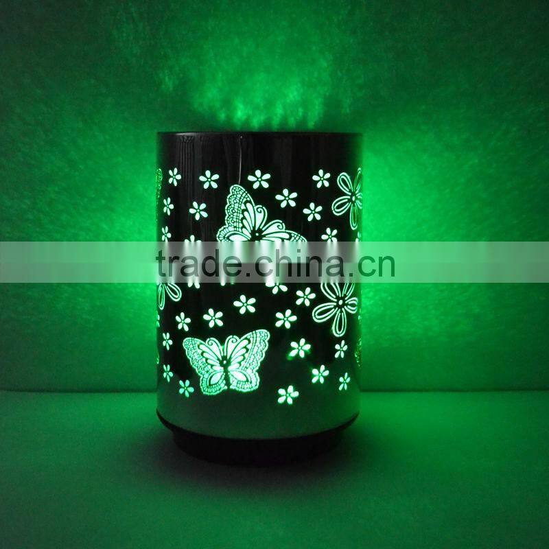 2014 New novelty LED color changing push light, butterfly design table lamp