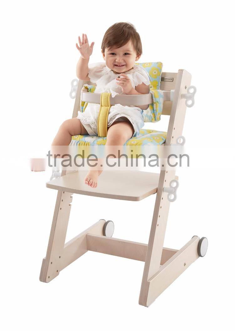 TCT workstation TC3007S Q-Momo height adjustable kids wood design dining chair