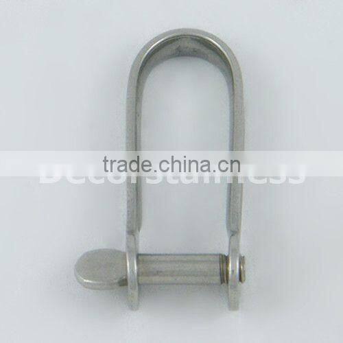 Long D plate shackle