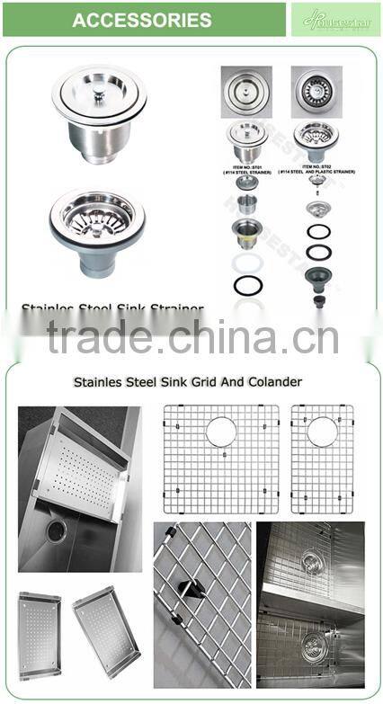 Kitchen furniture American Canada hot sales undermount single handmade kitchen sink with cupc certififcation