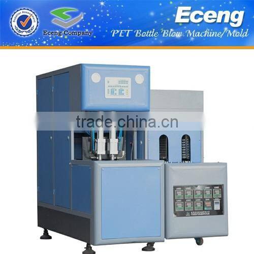 semi-automatic pet stretch blow moulding machine