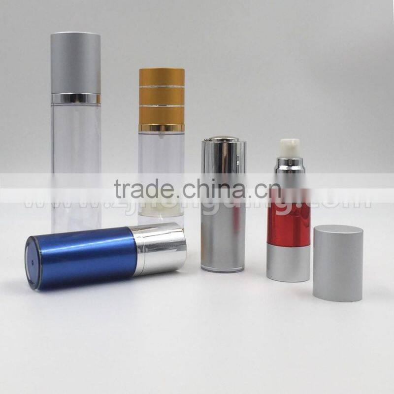 plastic cosmetic airless pump bottle, Aluminum airless pump bottle,aluminum airless pump bottle 50ml