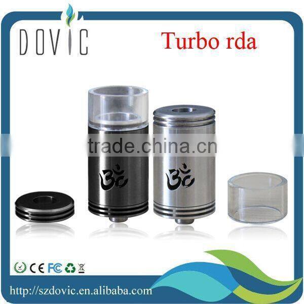 tobeco original/authentic patented turbo rda in white/black/silver ,the most popular turbo atomizer