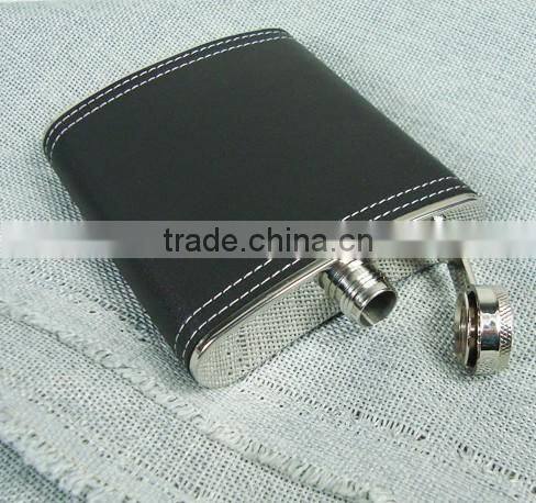 7oz stainless steel liquor hip flask with logo