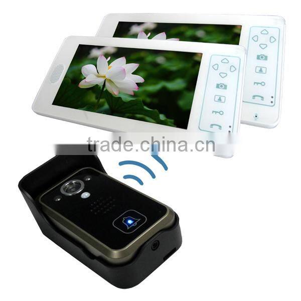 Wireless Digital 1 Camera 2 Monitor Video Door Phone System