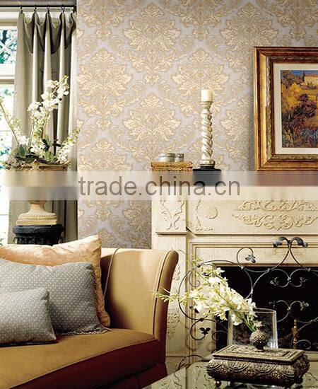 MyHome embossed classical style interior wallpaper manufacturer in china