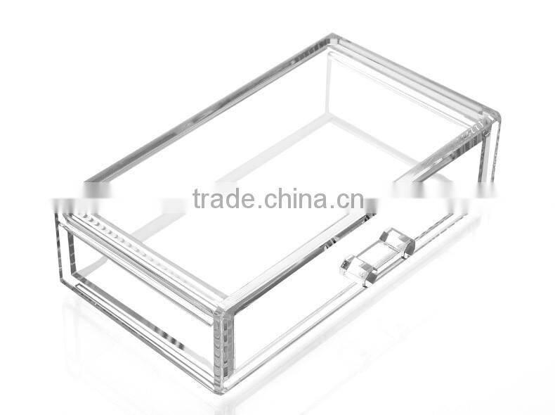 C80 New Cosmetic Organizer Makeup Jewelry Display Clear Acrylic Tub Box
