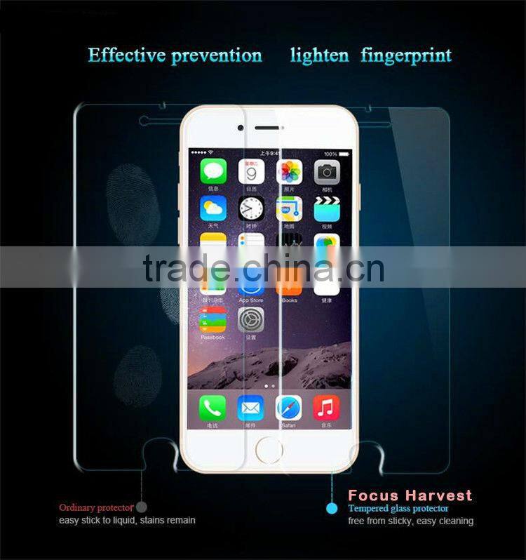 New arrivial 2015 Hot Sell explosion-proof premium screen protector glass tempered glass For mobile phone For iPhone 6S plus