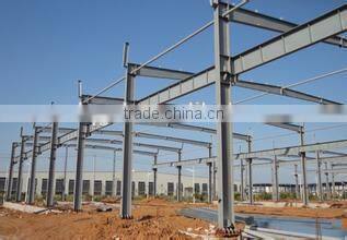 Fireproof PU boards factory buildings of prefab steel structure frame