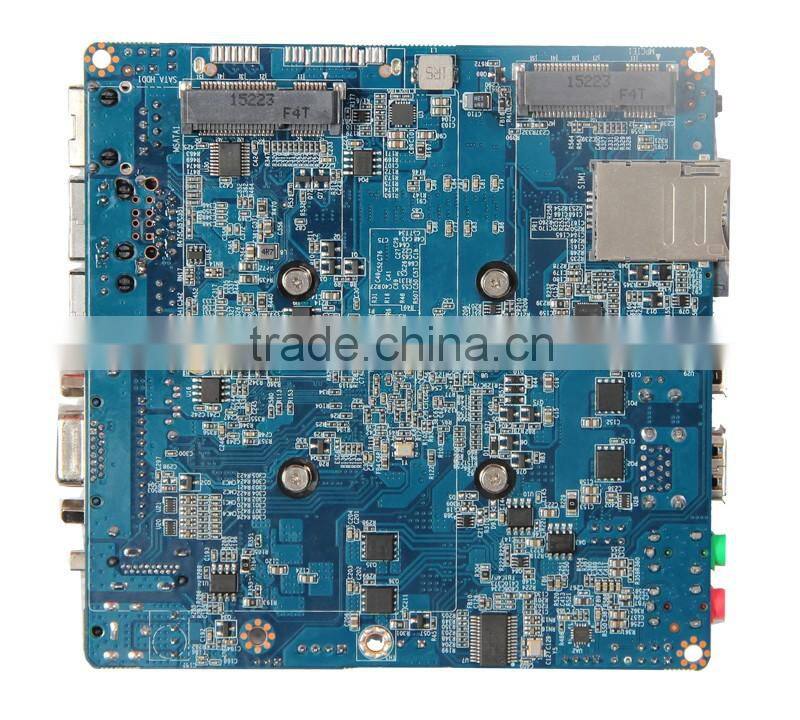 Intel J1900 small nano itx fanless mini pc dual lan VGA,HD display motherboard
