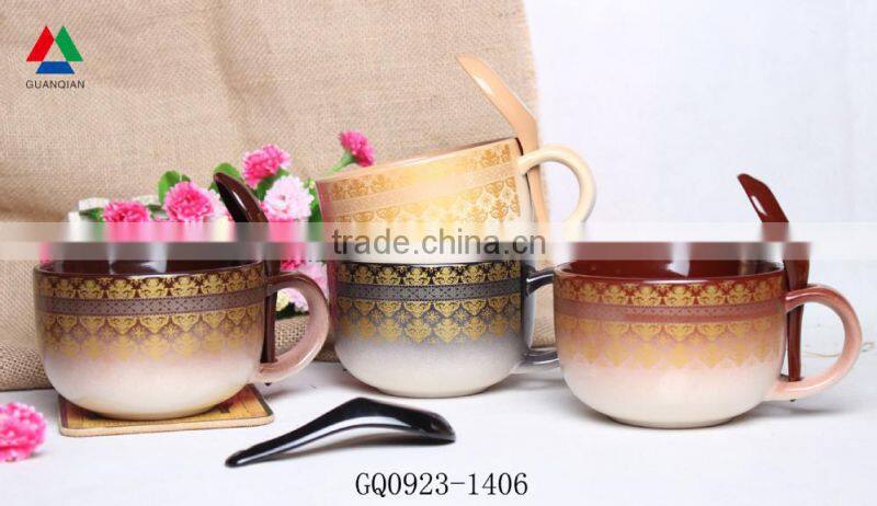 Flexible Choice chinese soup bowl and spoon set for hot sale